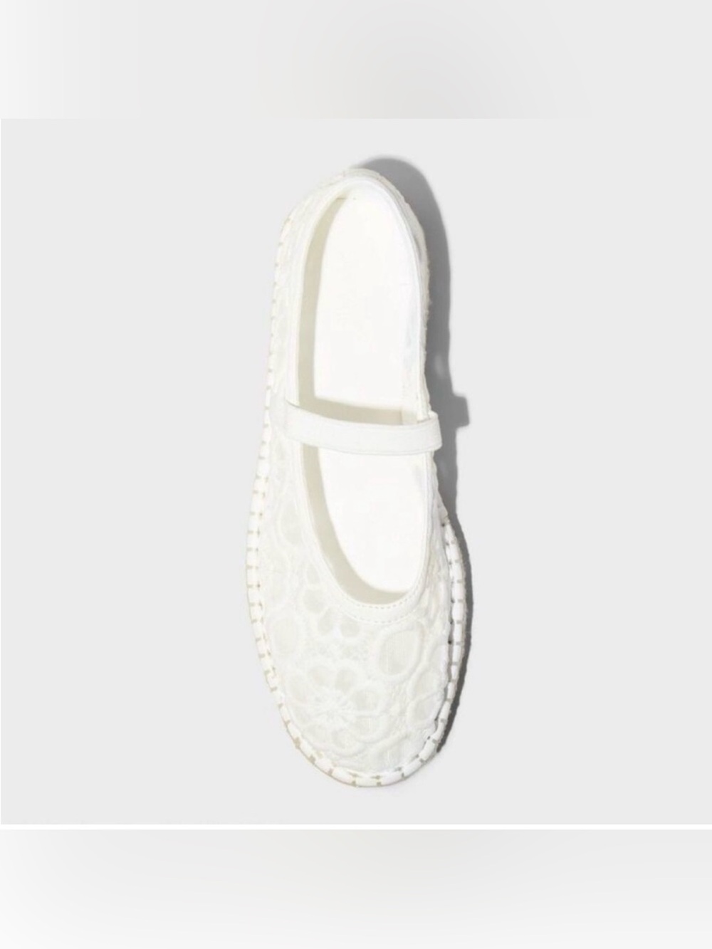 Universal Thread Women's Universal Thread Celia Lace Mary Jane Espadrille White